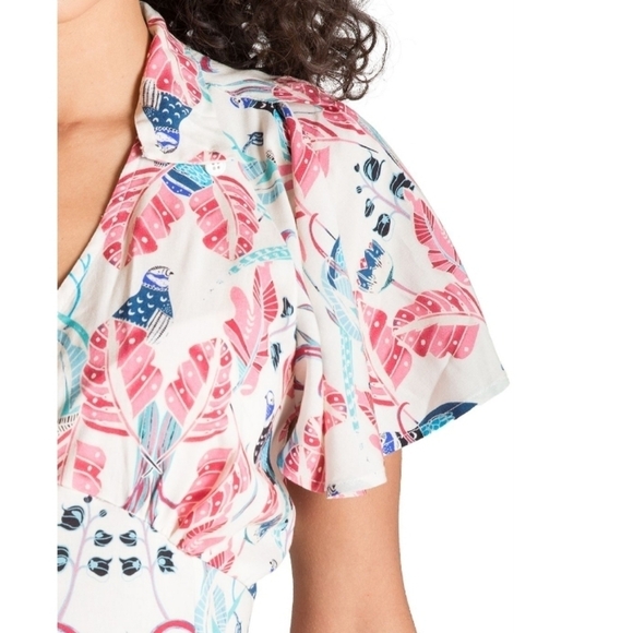 Poetic Justice Peacock Print Maxi Dress‎ Large - Picture 2 of 10